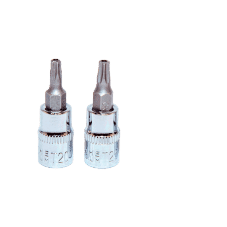 1/4" Star Delikli Torx CrV Lokmalar