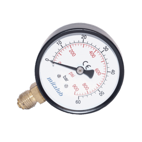 Metal Gövde Alttan Manometreler