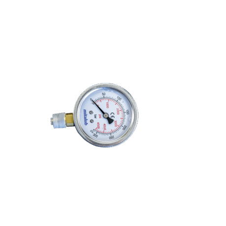 Gliserinli Paslanmaz Bourbon Tüp Japon Kaynakli Alttan Çikis Manometreler