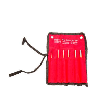 6 Parça Düz Pim Uzun Zımba Takımı