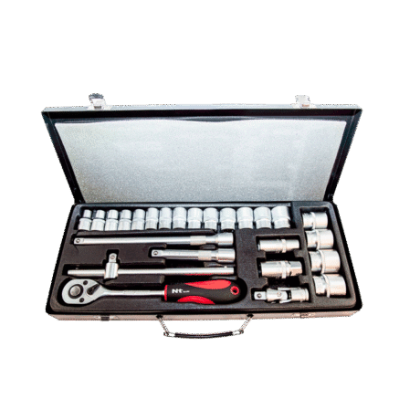 26 Parça 1/2" Altı Köşe CR-V Lokma Seti