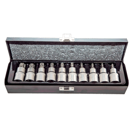 11 Parça 1/2" CR-V Torx Lokma Seti