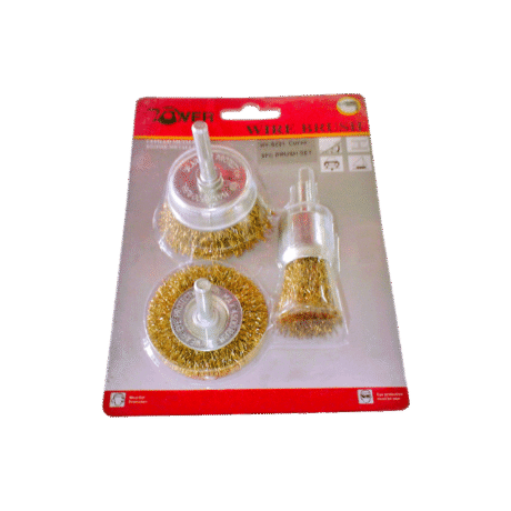 3 Parça Pimli Fırça Seti