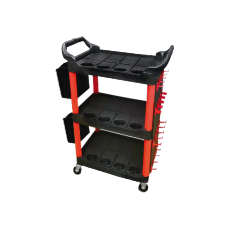 3 Raflı Aksesuarlı Alet Taşıma Arabası